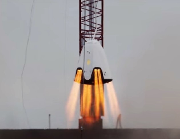 SpaceX shows how its Dragon 2 spaceship hovers
