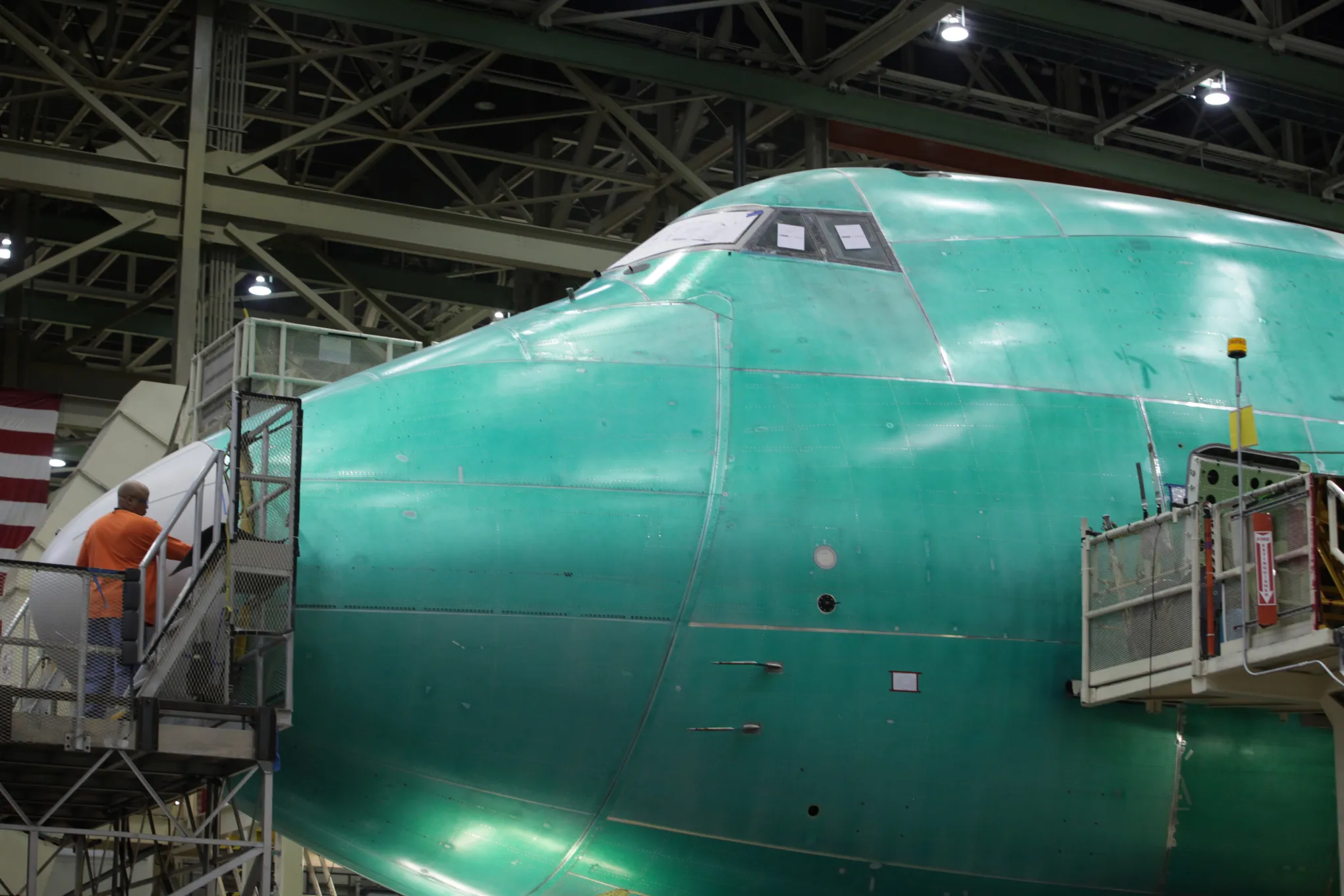 Boeing will ratchet down 747 production in Everett to one jet every two months